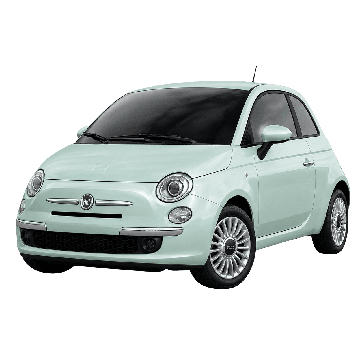 Fiat 500 compact hire car for easy local driving in Ingham